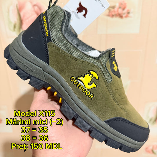 Pantofi outdoor călduroși, mărimi 37–38 (model mic, +2 mărimi)X115