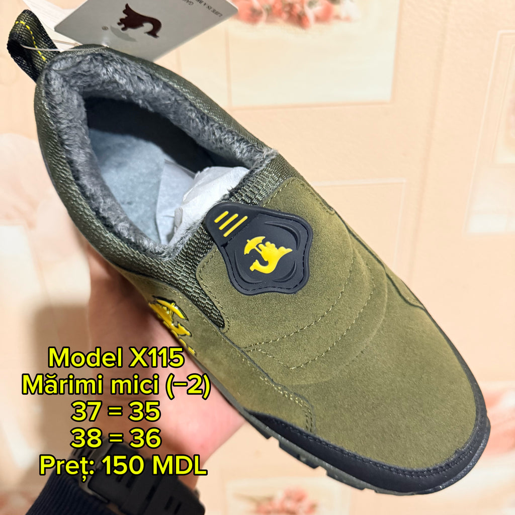 Pantofi outdoor călduroși, mărimi 37–38 (model mic, +2 mărimi)X115