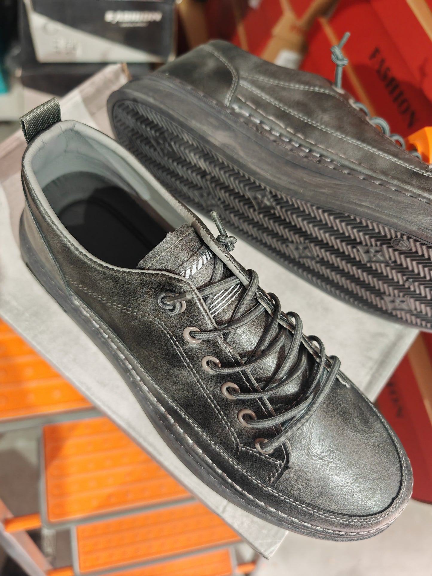 Sport-casual A926 – negru & gri ·