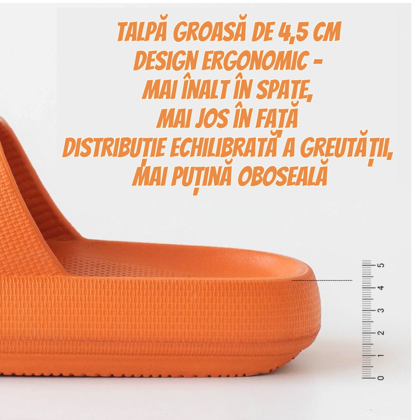 Papuci Vară cu Talpă Groasă – Material MD, Ușori și Confortabili