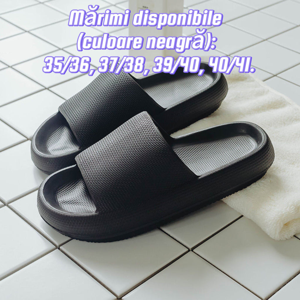 Papuci Vară cu Talpă Groasă – Material MD, Ușori și Confortabili