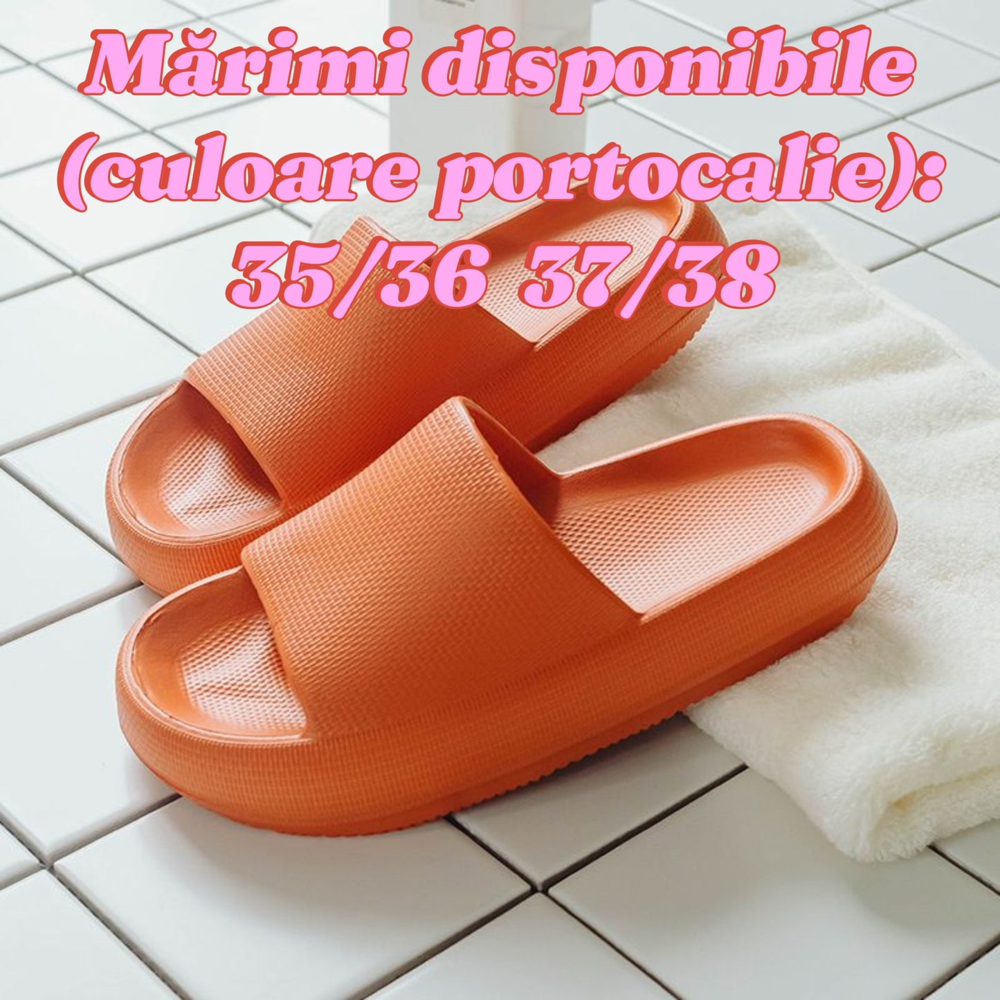 Papuci Vară cu Talpă Groasă – Material MD, Ușori și Confortabili