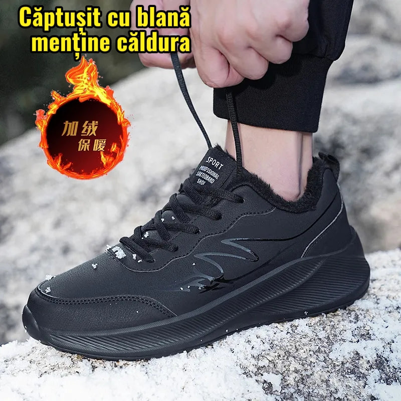 Model 850 – Încălțăminte de iarnă impermeabilă, căptușită, talpă MD antiderapantă (mărimi 39–48) / Модель 850 – зимняя водоотталкивающая обувь с утеплением и MD подошвой (размеры 39–48)